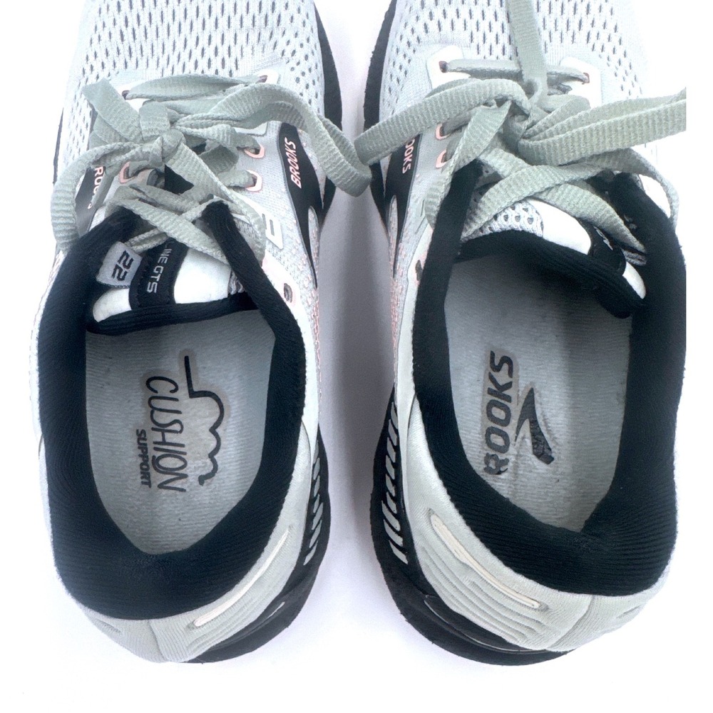 Brooks Adrenaline GTS 22 Women's Running Athletic Shoes Grey Black Pink Size 7.5 - Picture 9 of 13